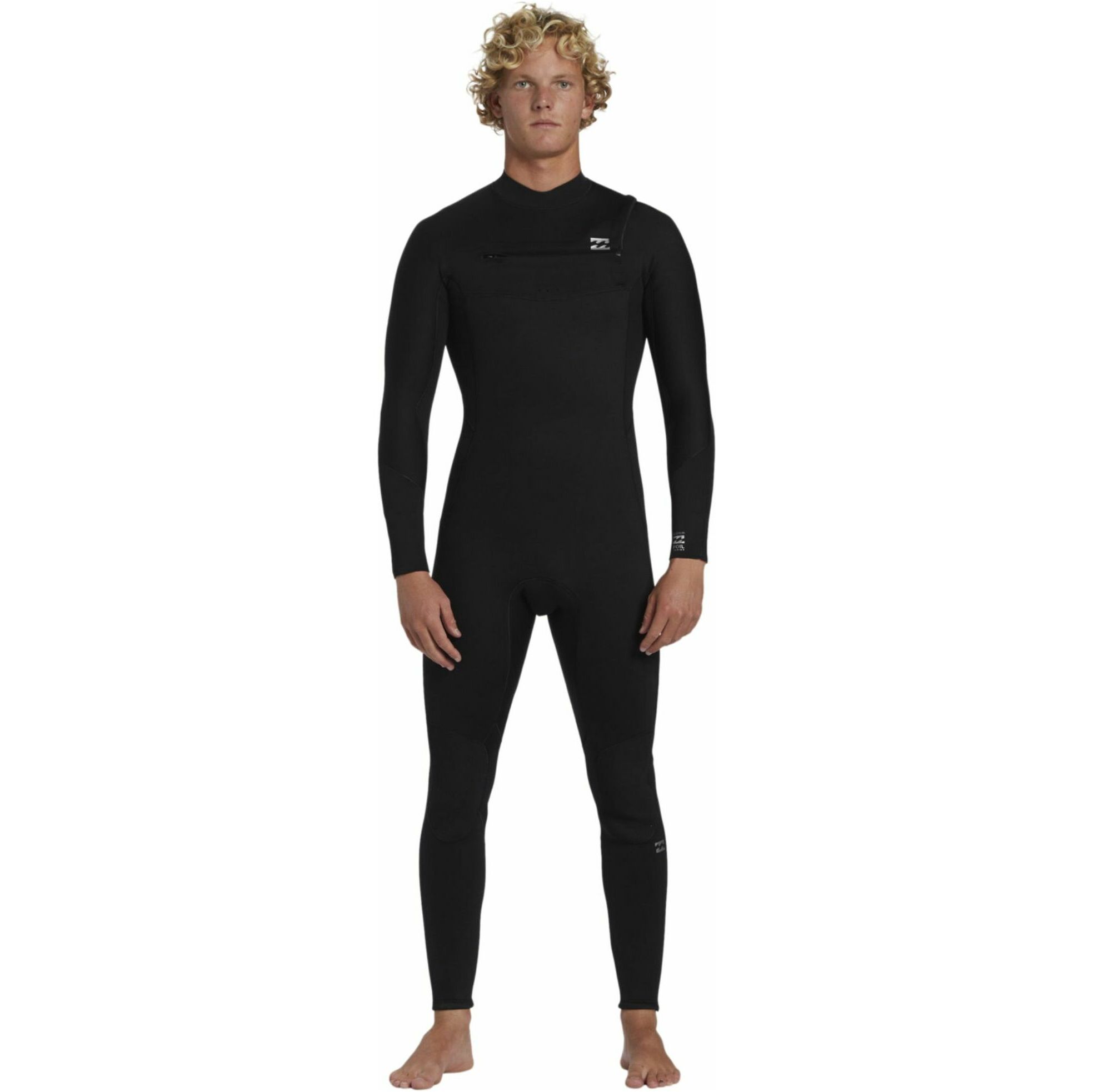 2026 Billabong Mens Foil 3/2mm Chest Zip GBS Wetsuit ABYW100243 - Black